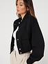  image of v-by-very-x-style-fairynbsputility-bomber-jacket-black