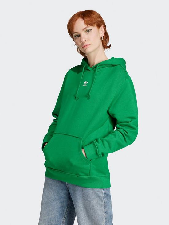 front image of adidas-originals-hoodie-green
