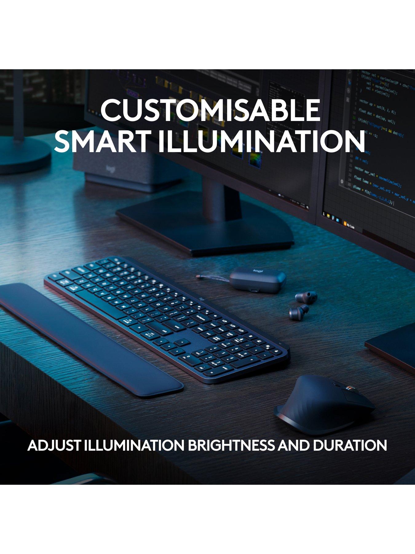 Logitech MX Keys S Advanced Wireless Illuminated Keyboard - Graphite ...