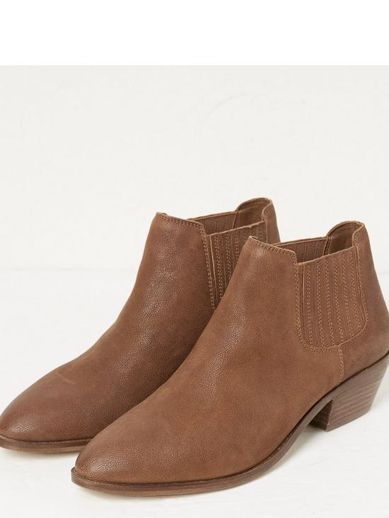 stillFront image of fatface-ava-new-western-ankle-boot-tan