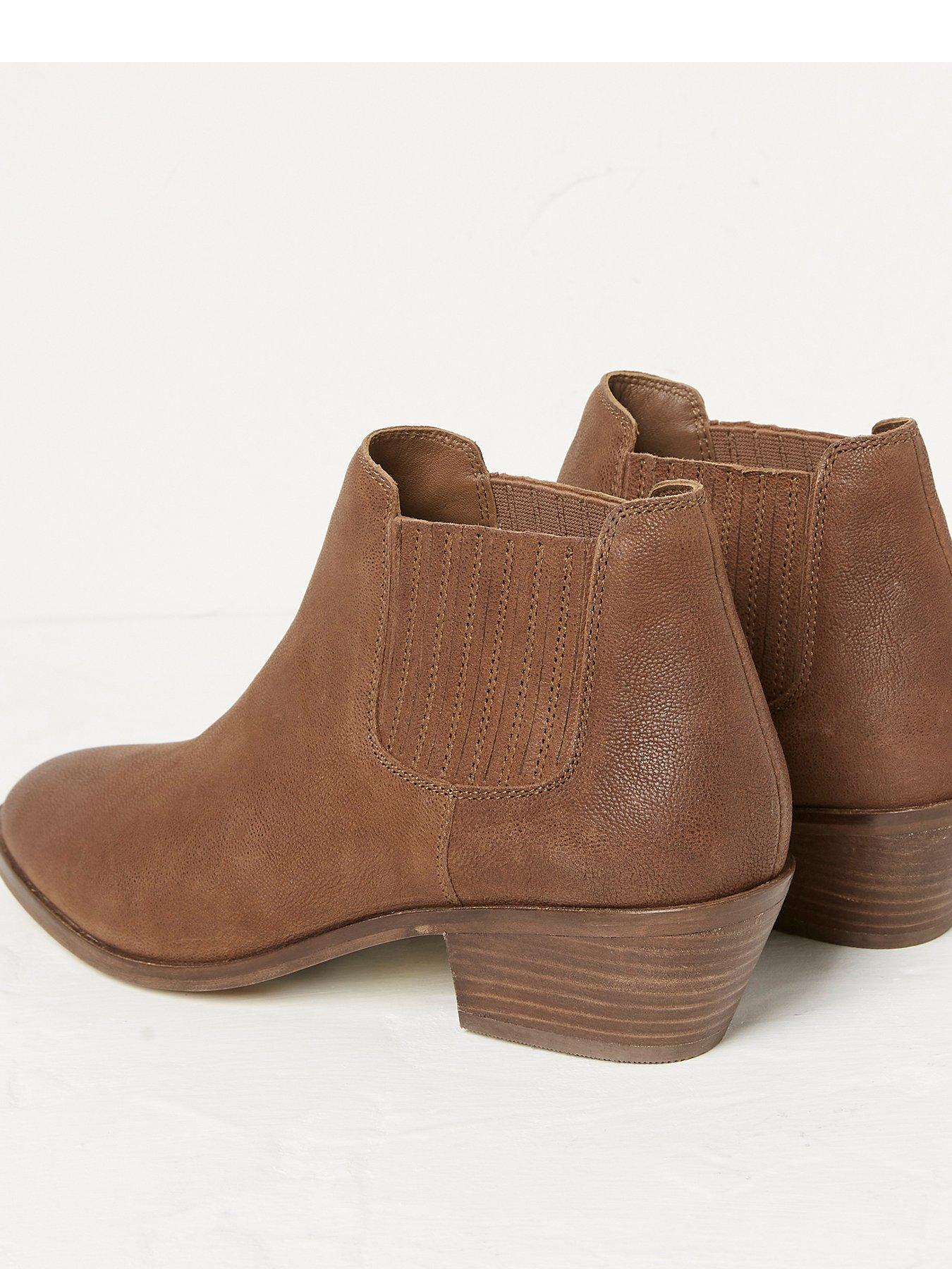  image of fatface-ava-new-western-ankle-boot-tan
