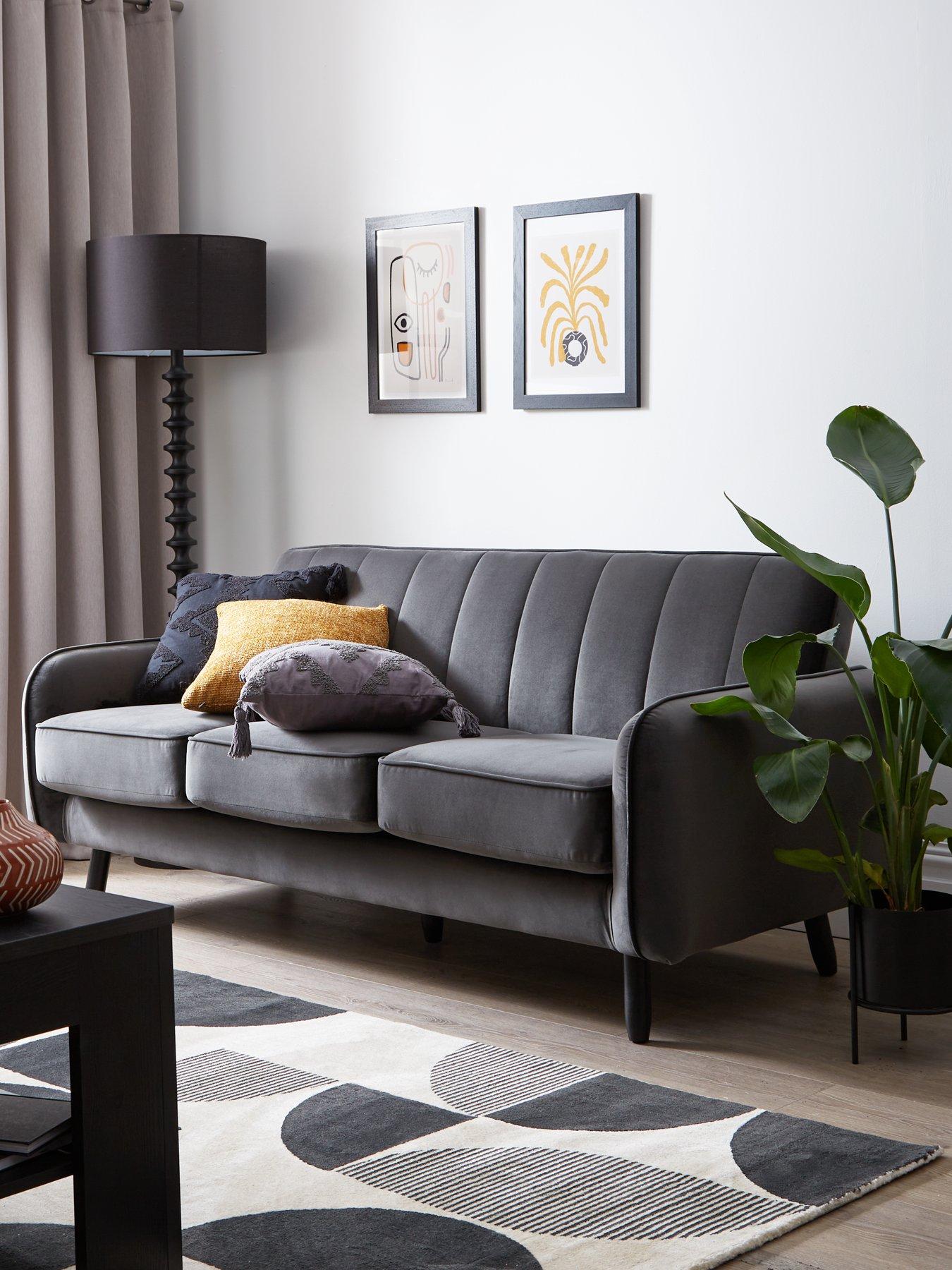 Image 1 of 7 of The Very Collection Jennifer Fabric Compact&nbsp;3 Seater Sofa&nbsp;- FSC&reg; Certified