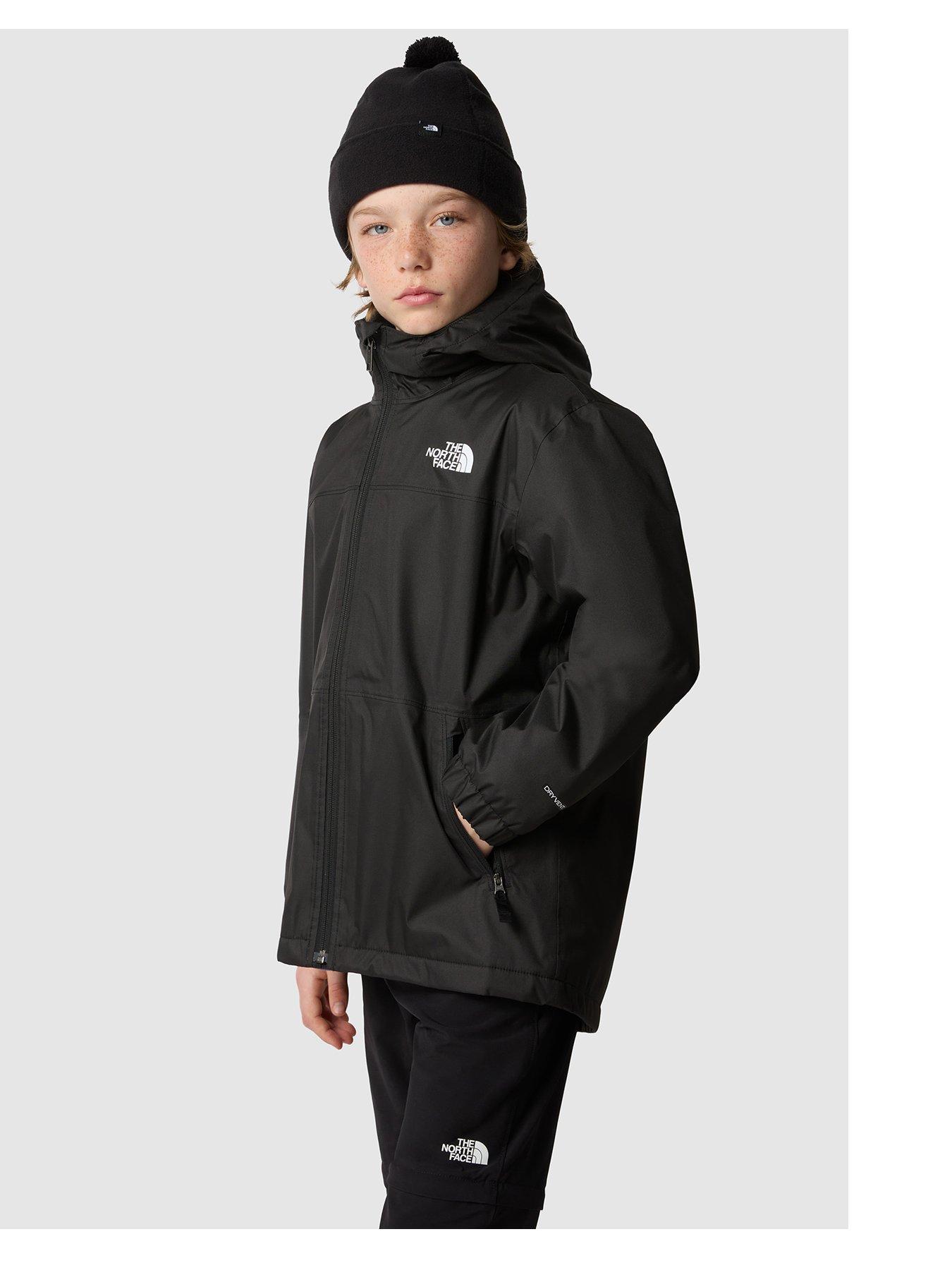 Boys Warm Storm Rain Jacket Black