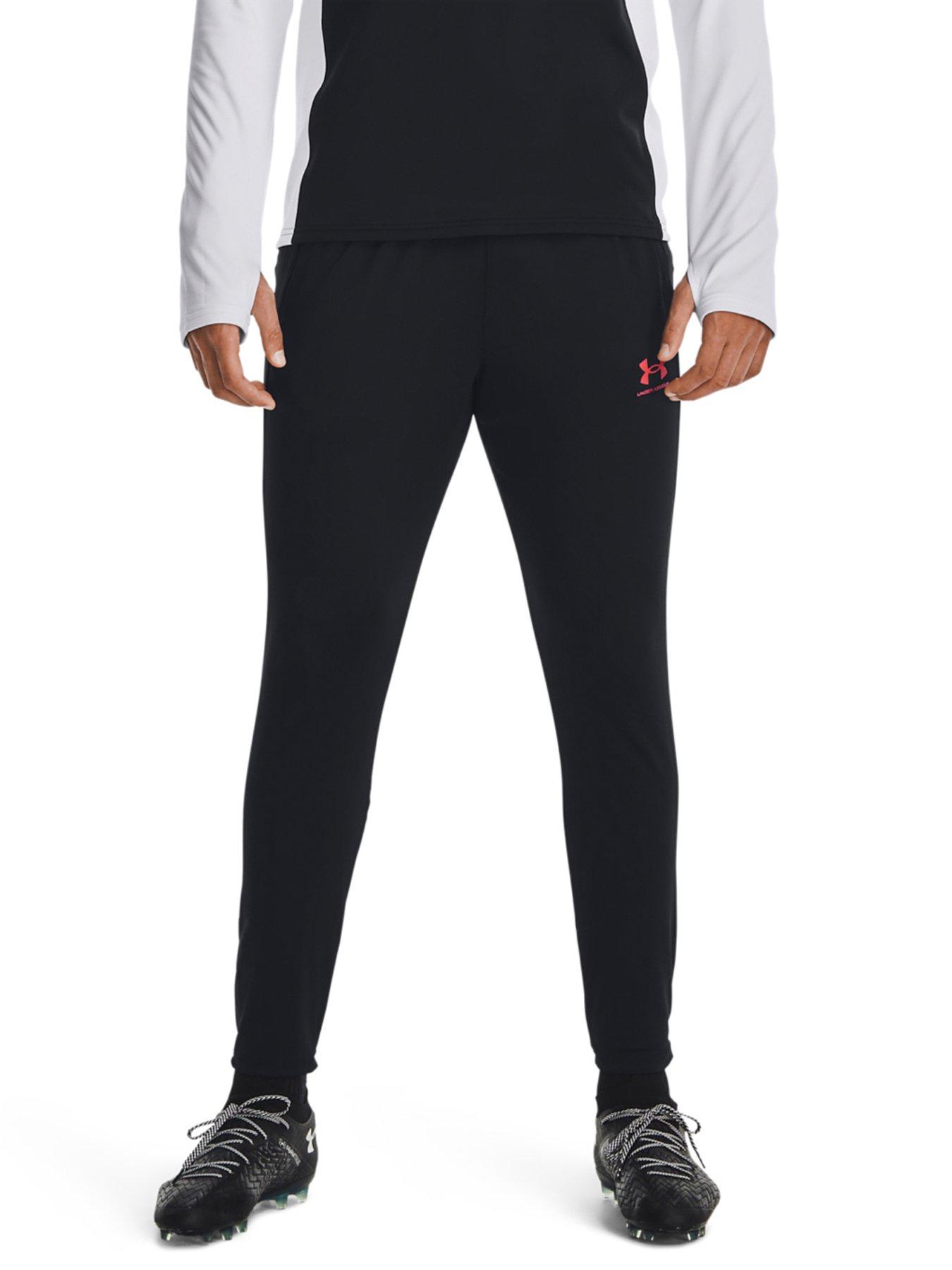 UNDER ARMOUR Training Tricot Fashion Track Pants - Black/White