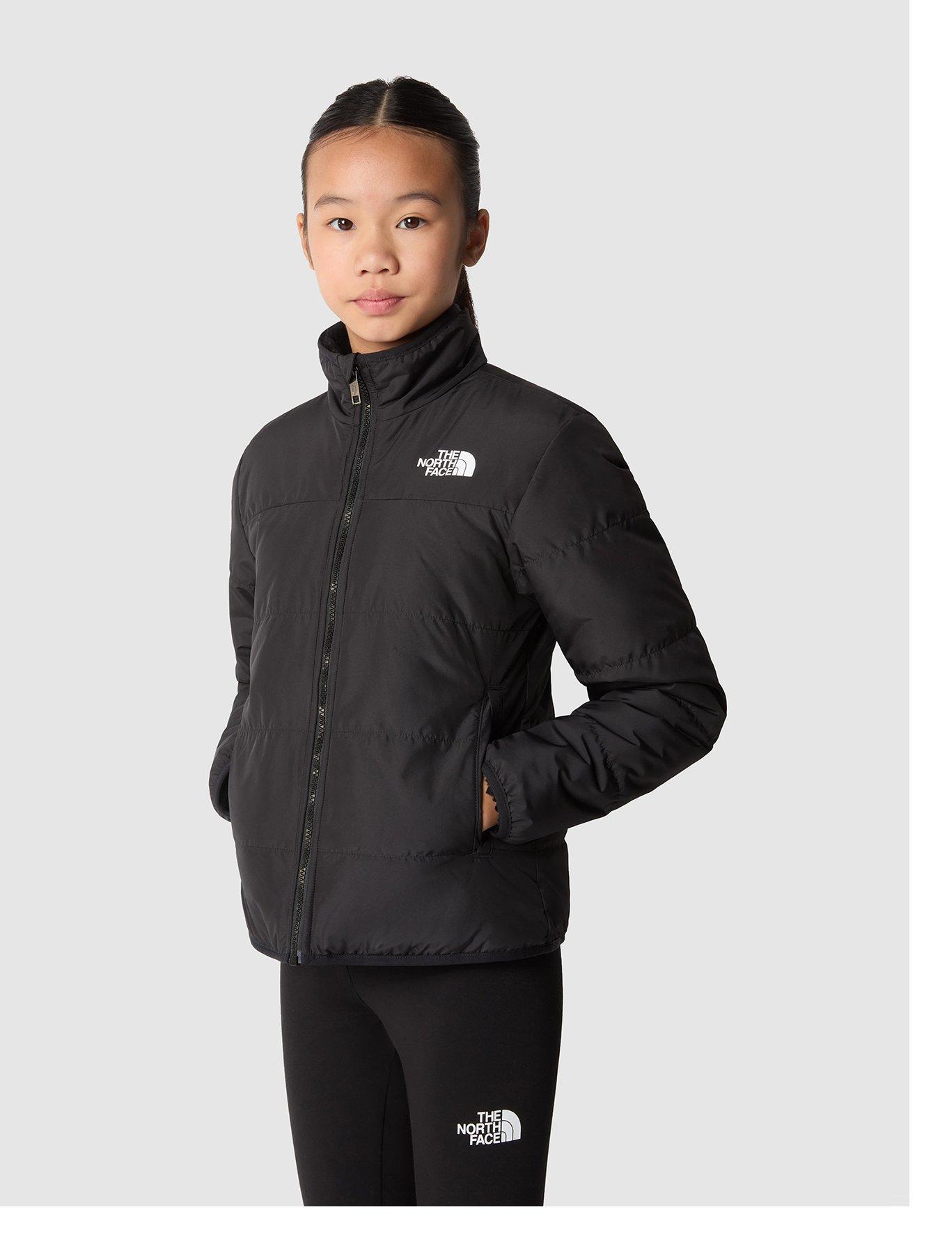 THE NORTH FACE Older Girls Reversible Perrito Jacket Black littlewoods