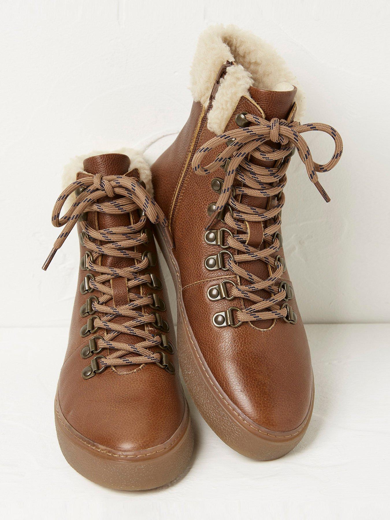 FatFace Romy Hybrid Hiker Leather Boot - Tan | littlewoods.com