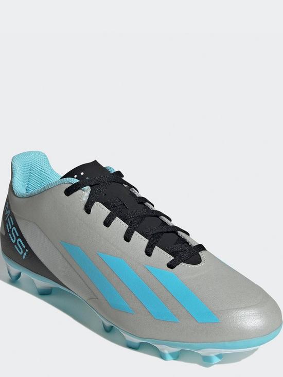 stillFront image of adidas-x4-messi-crazy-fast-mens-firm-ground-football-boot-silver
