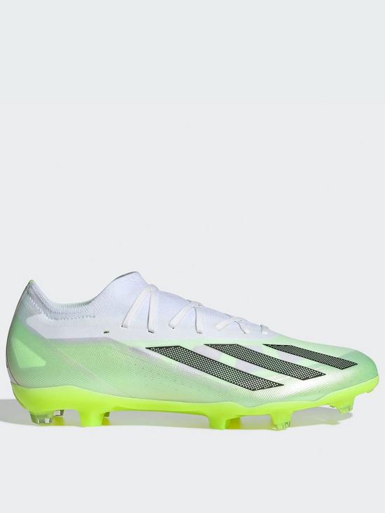 front image of adidas-mens-x-speed-form2-firm-ground-football-boot-white