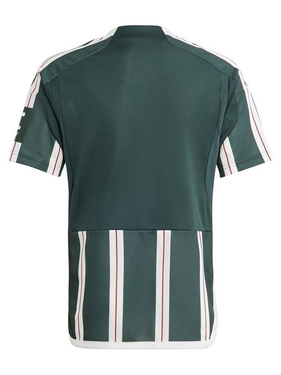 back image of adidas-manchester-united-junior-2324-away-stadium-replica-shirt-green