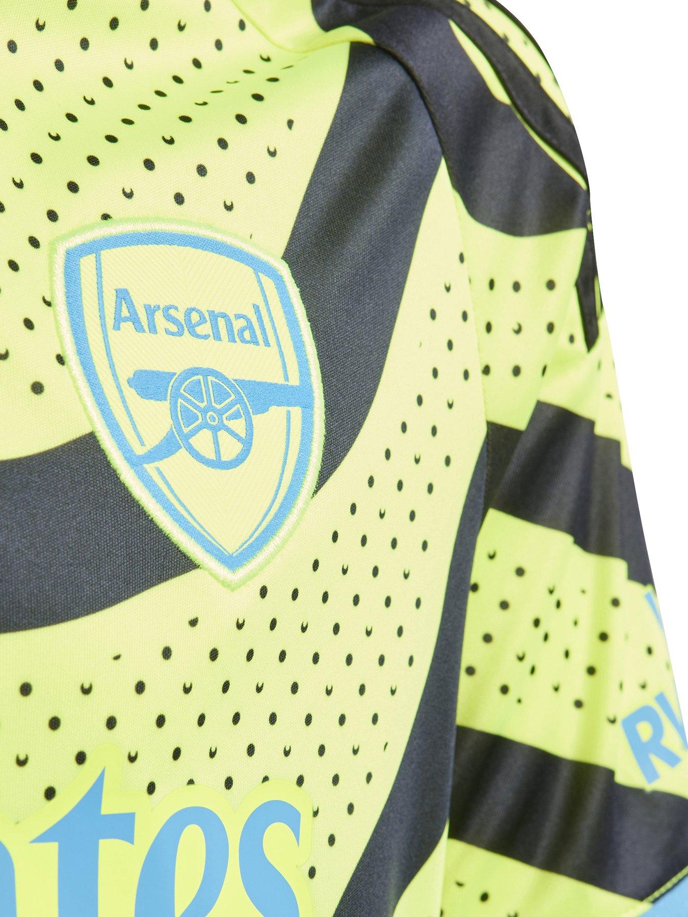 adidas Womens Arsenal 23/24 Away Shirt - Team Solar Yellow 2/Black - Womens  Replica