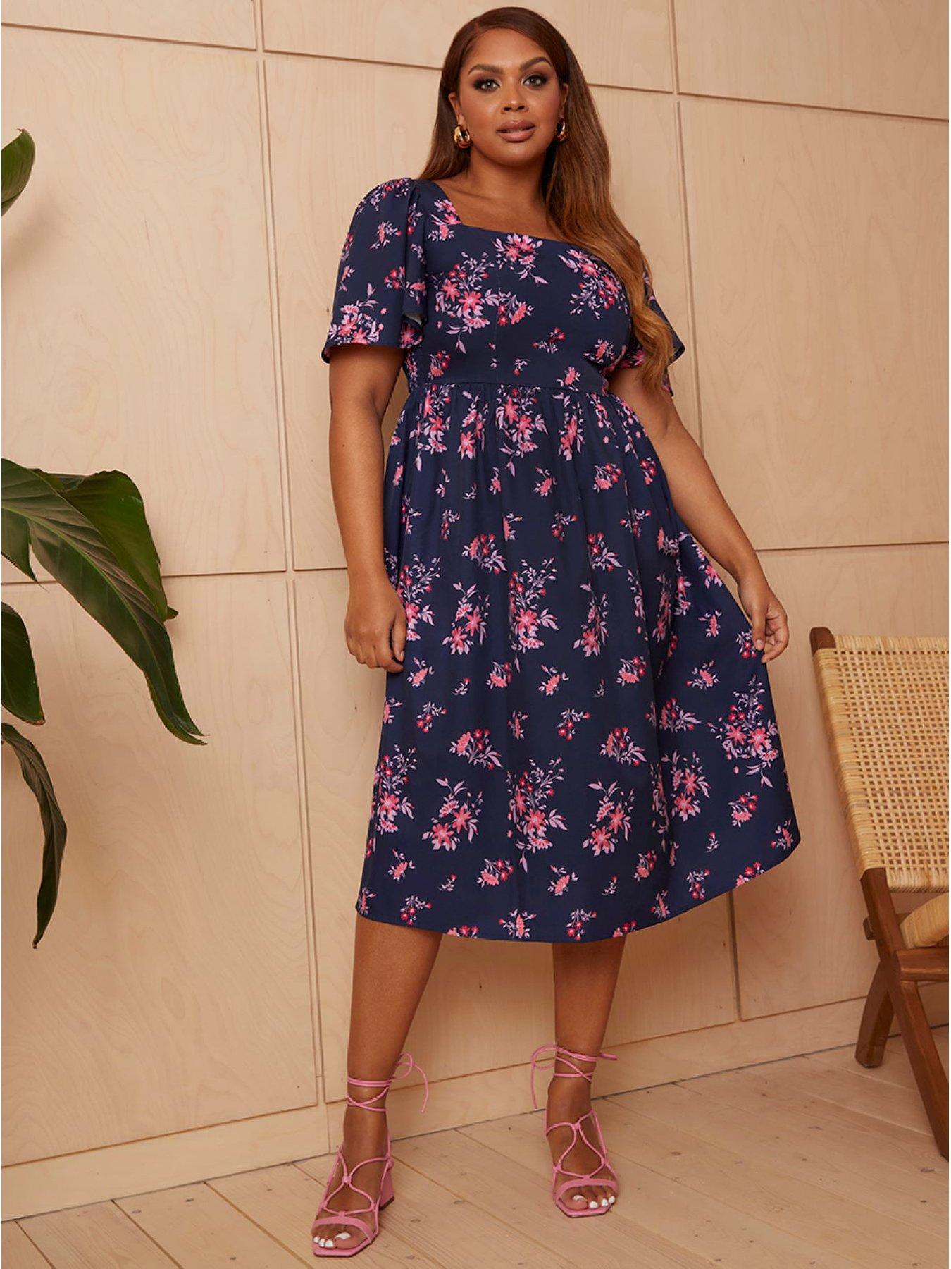 Chi Chi London Curve Floral Midi Dress, $99, Dorothy Perkins