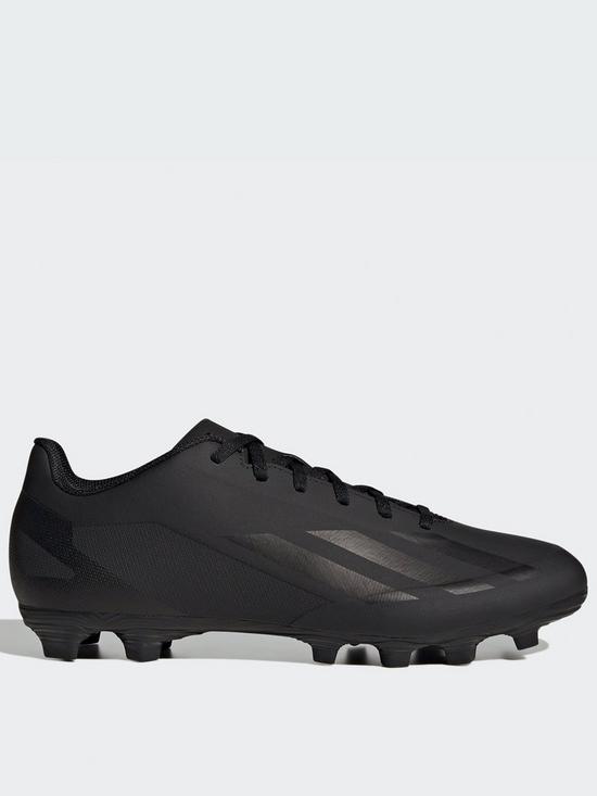 front image of adidas-mens-x-speedportal4-firm-ground-football-boot-black