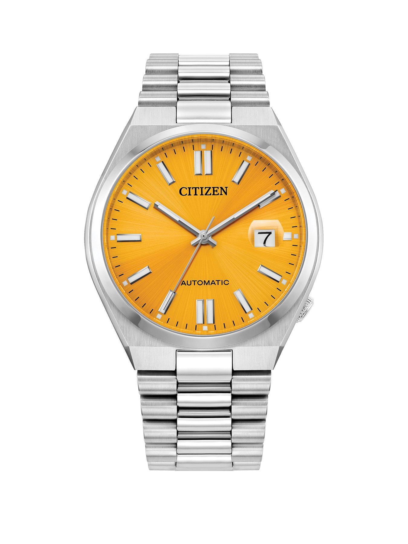 citizen-tsuyosa-yellow-40mm-dial-automatic-watch