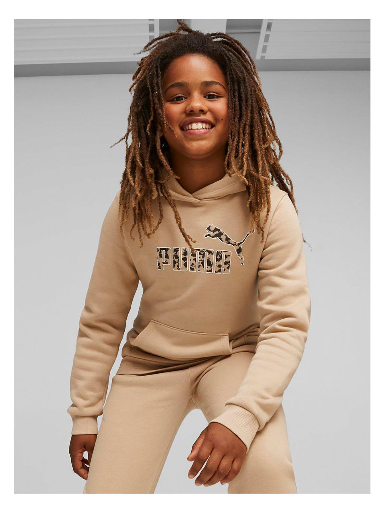 Puma Girls Essentials Animal Fleece Hoodie littlewoods