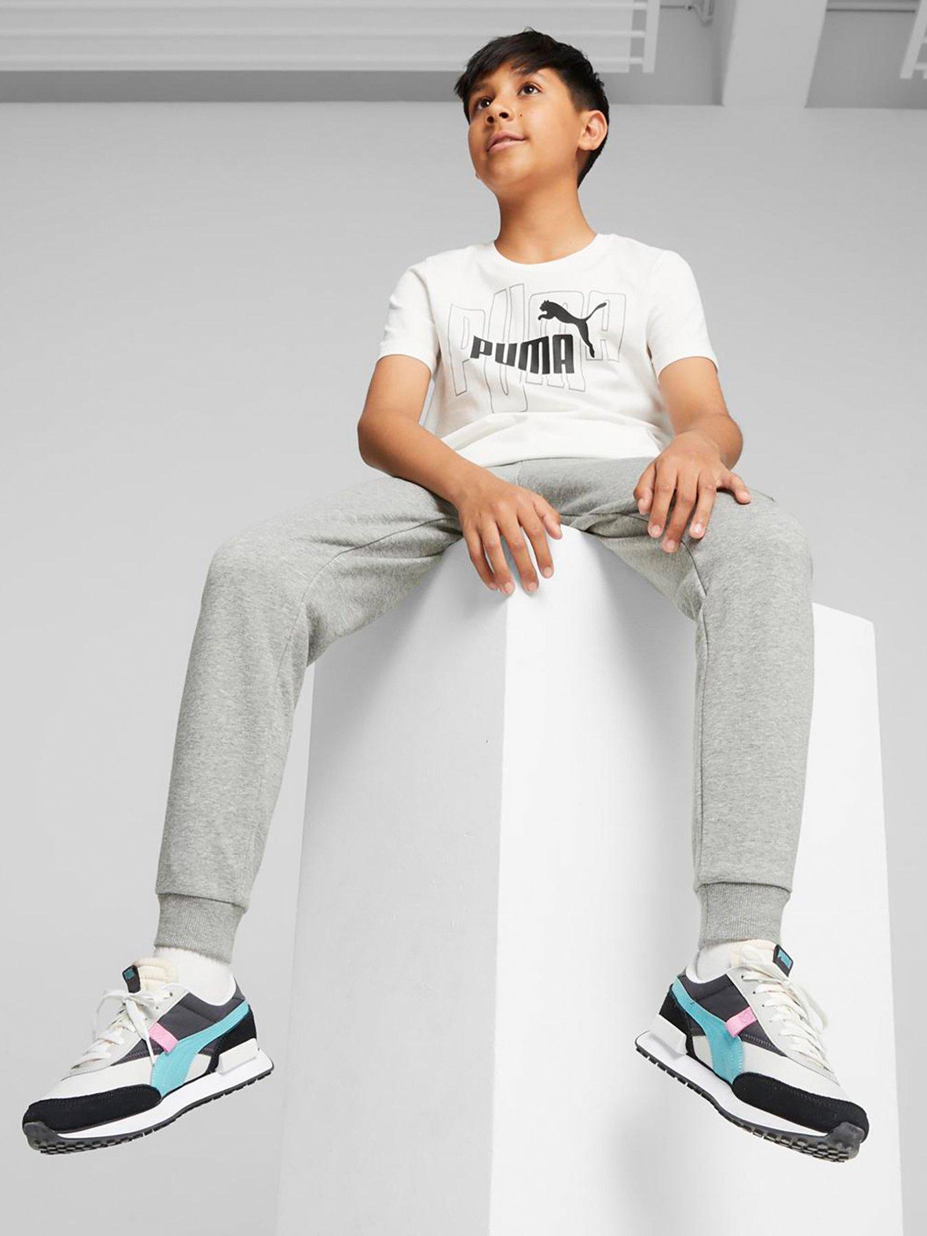 Boys grey 2024 puma tracksuit