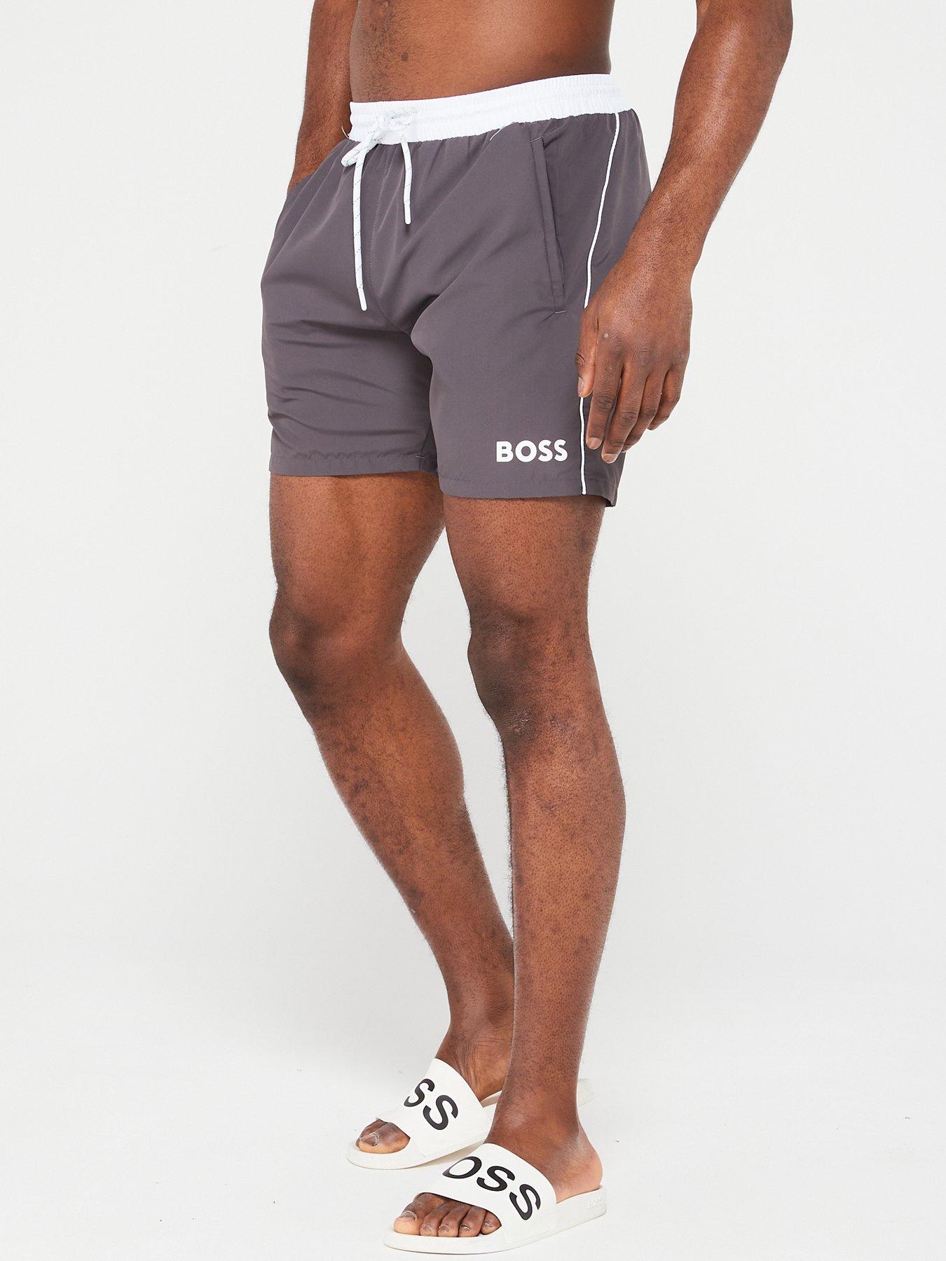 Grey hugo boss store swim shorts