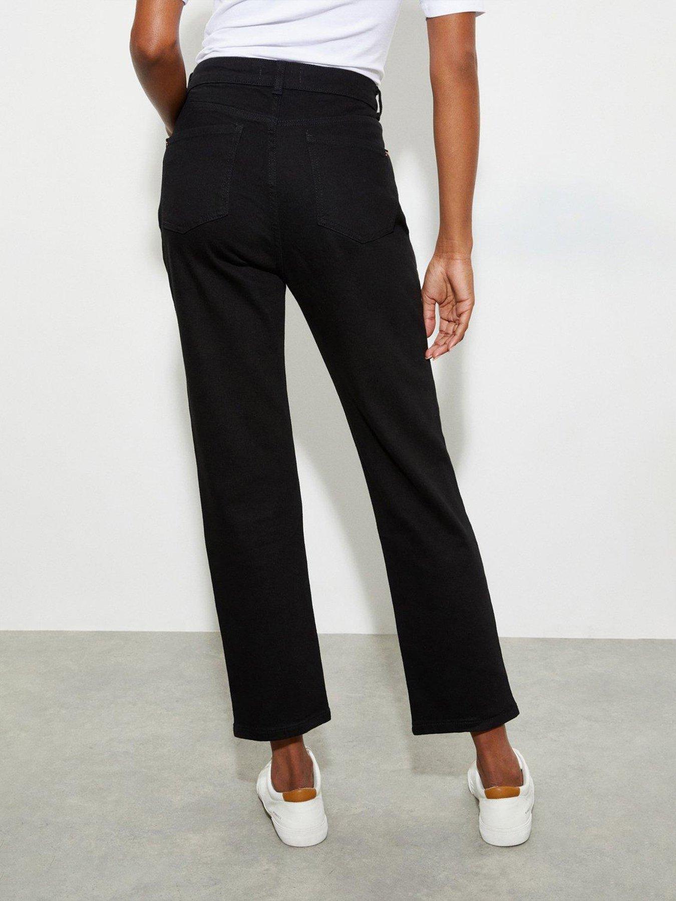 Dorothy Perkins Straight Leg Jeans Black