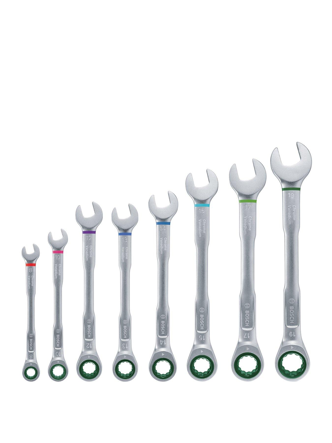 Image 1 of 4 of Bosch 8 pcs Ratchet combination Spanner Set
