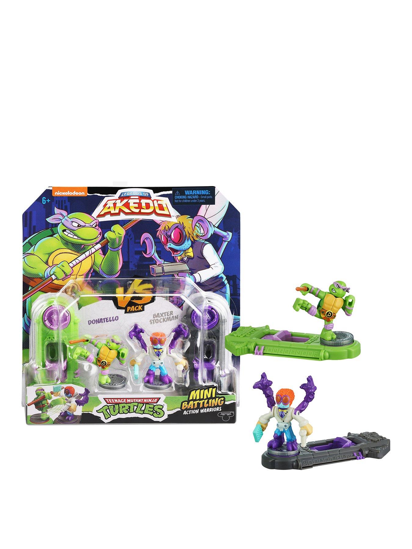 Akedo Legends Of Akedo X Teenage Mutant Ninja Turtles Action Figures - Donatello Vs Baxter Stockman
