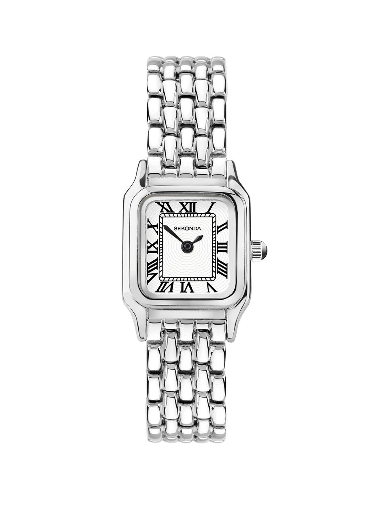 Image 1 of 6 of Sekonda Womens Monica Alloy Bracelet With White Dial Analogue Watch - Silver