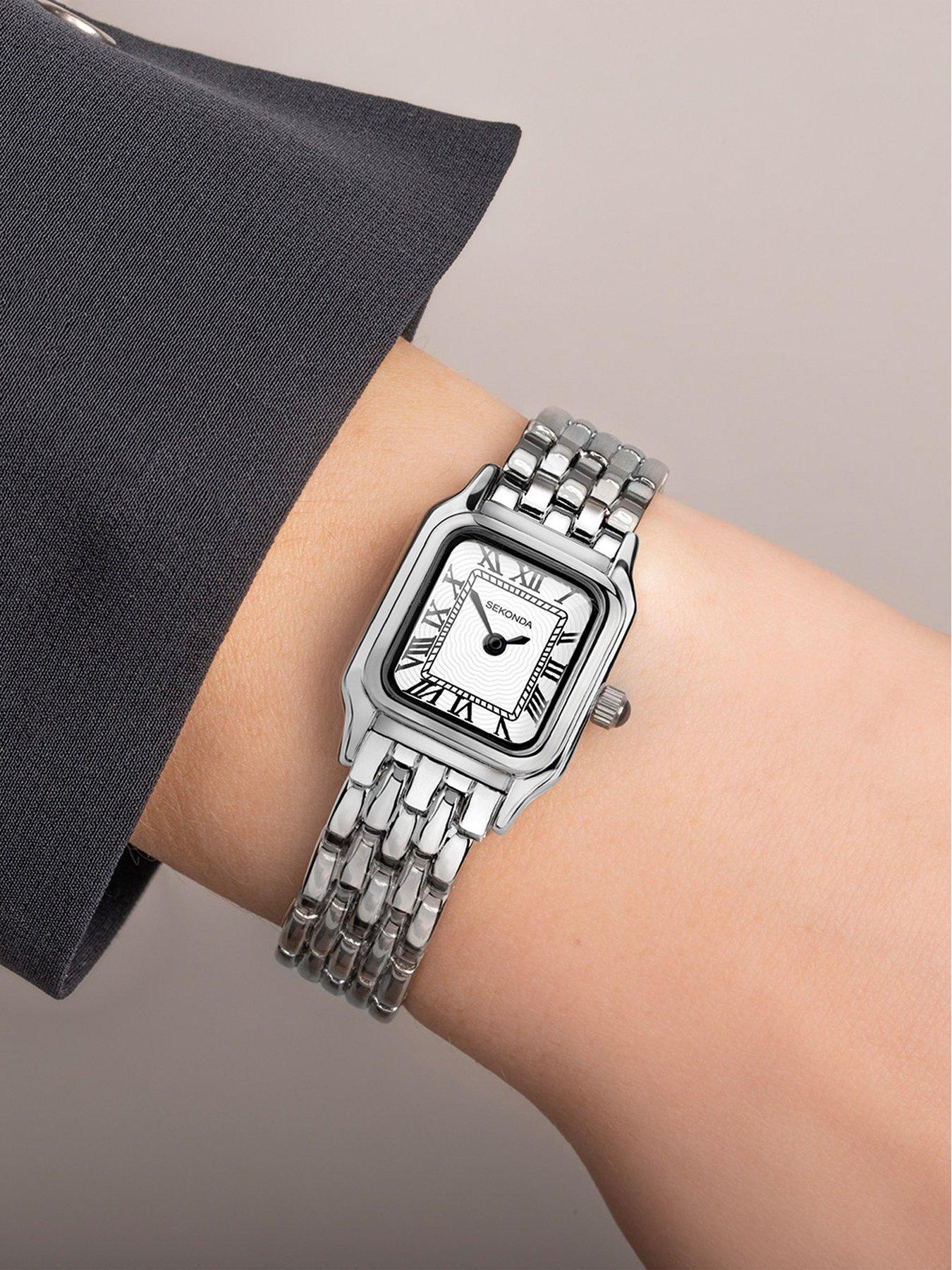 Image 2 of 6 of Sekonda Womens Monica Alloy Bracelet With White Dial Analogue Watch - Silver