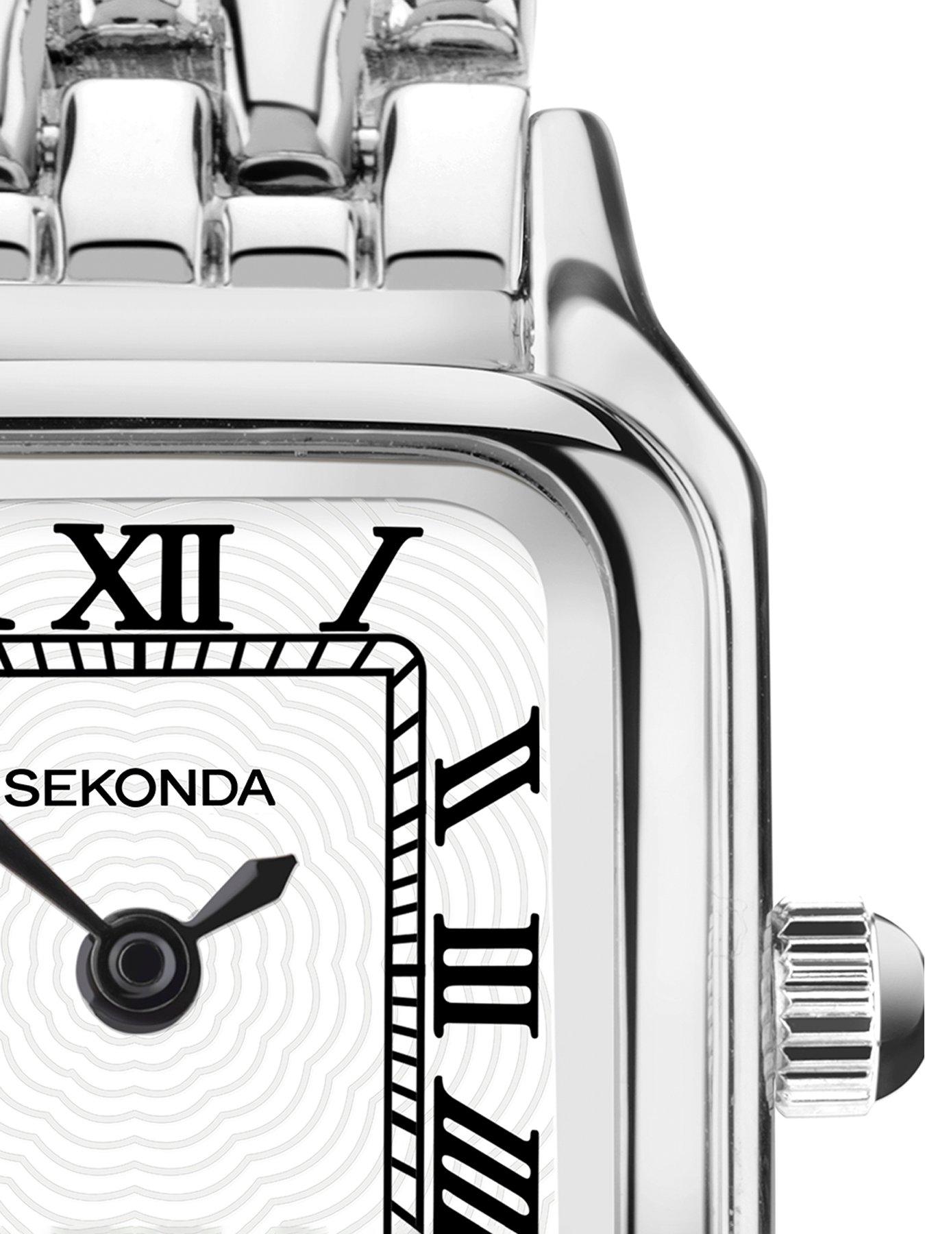 Image 3 of 6 of Sekonda Womens Monica Alloy Bracelet With White Dial Analogue Watch - Silver
