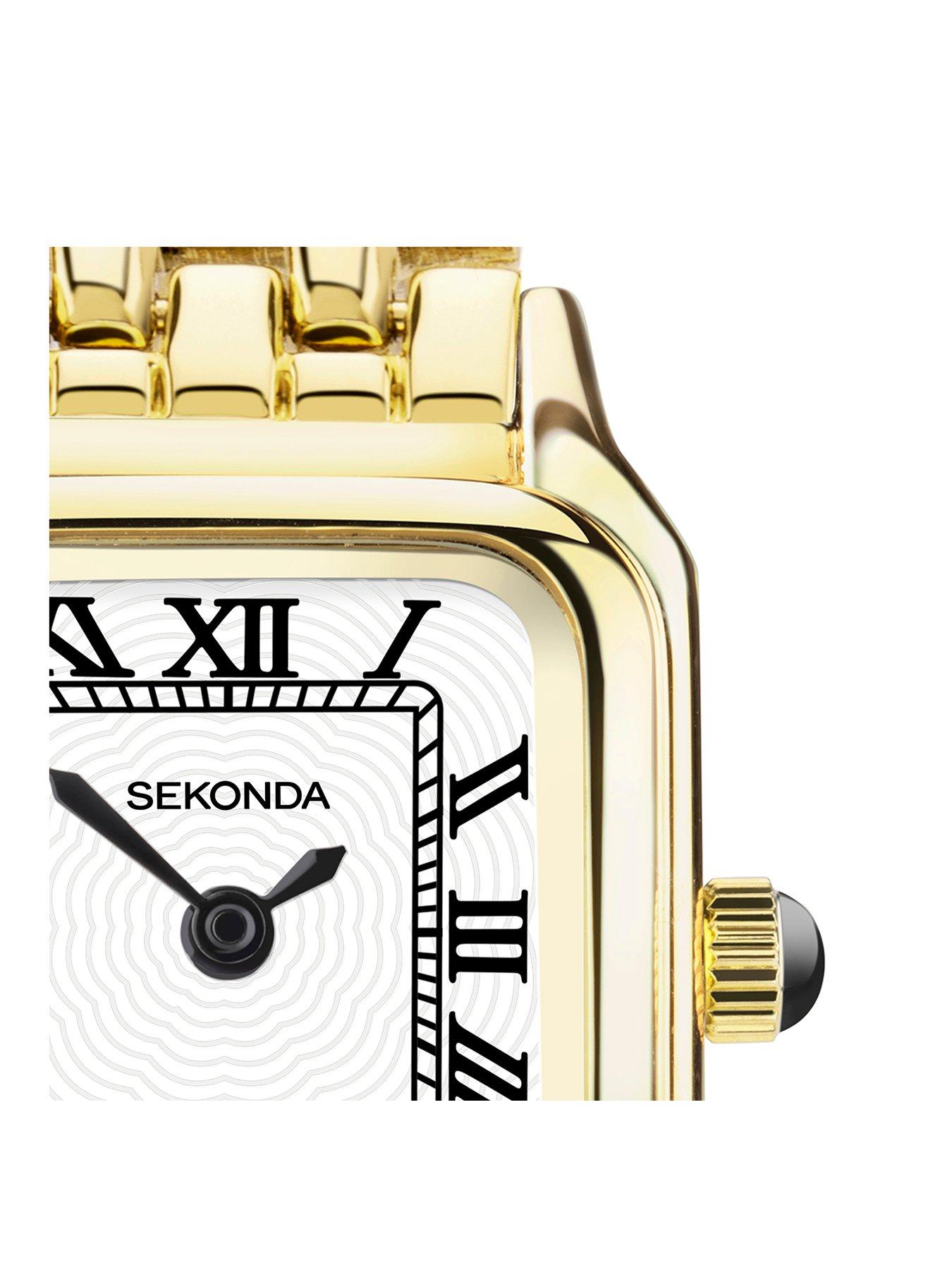 image of sekonda-womens-monica-gold-bracelet-analogue-watch