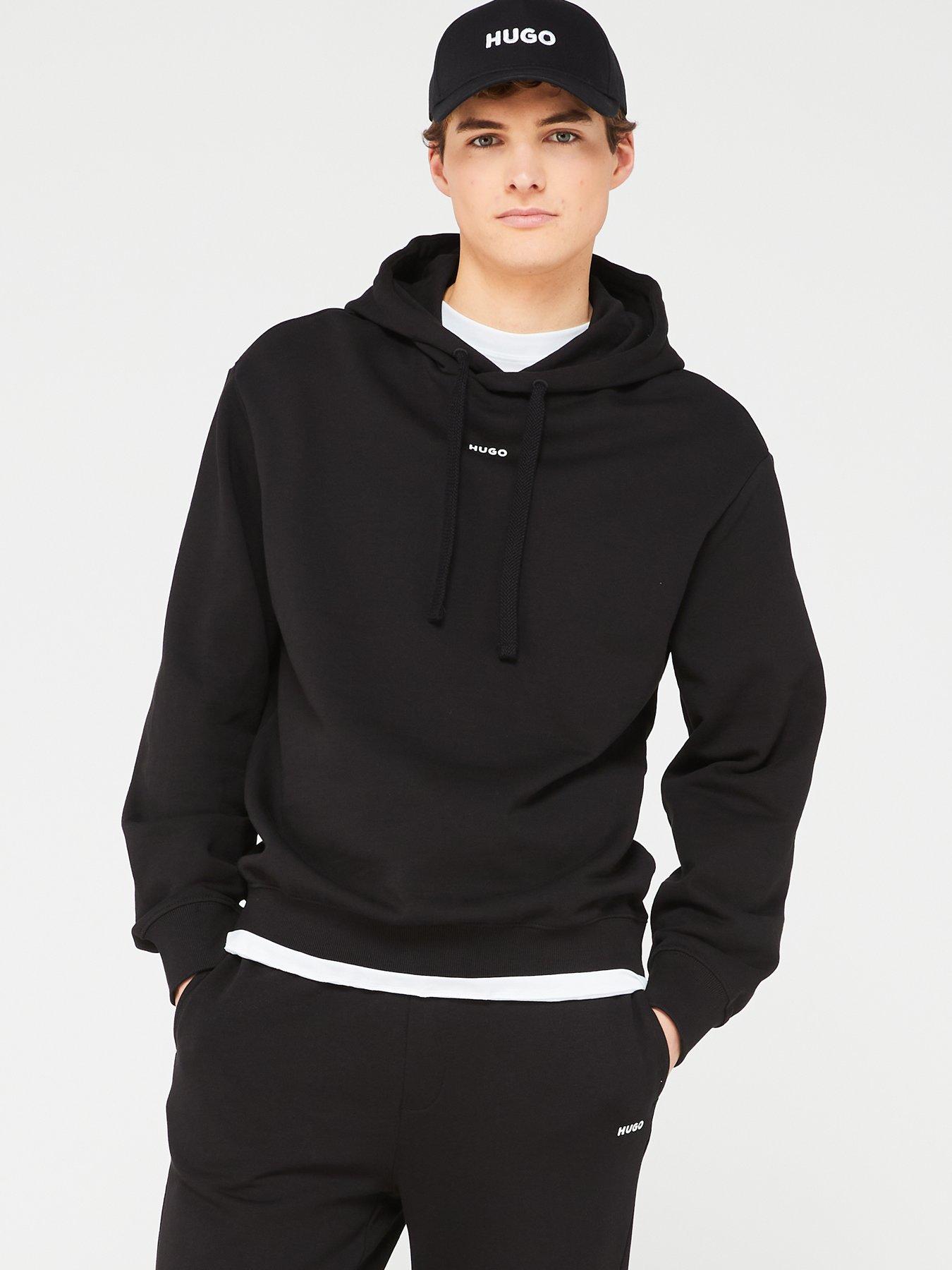 hugo-dapo-relaxed-fit-overhead-hoodie-black