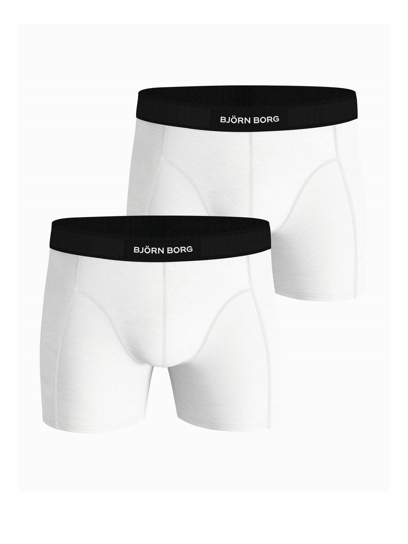 Bjorn Borg Mens Bjorn Borg Premium Cotton Stretch Boxer 2 Pack