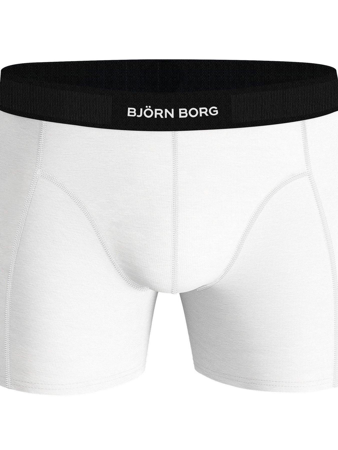 Mens Bjorn Borg Premium Cotton Stretch Boxer 2 Pack