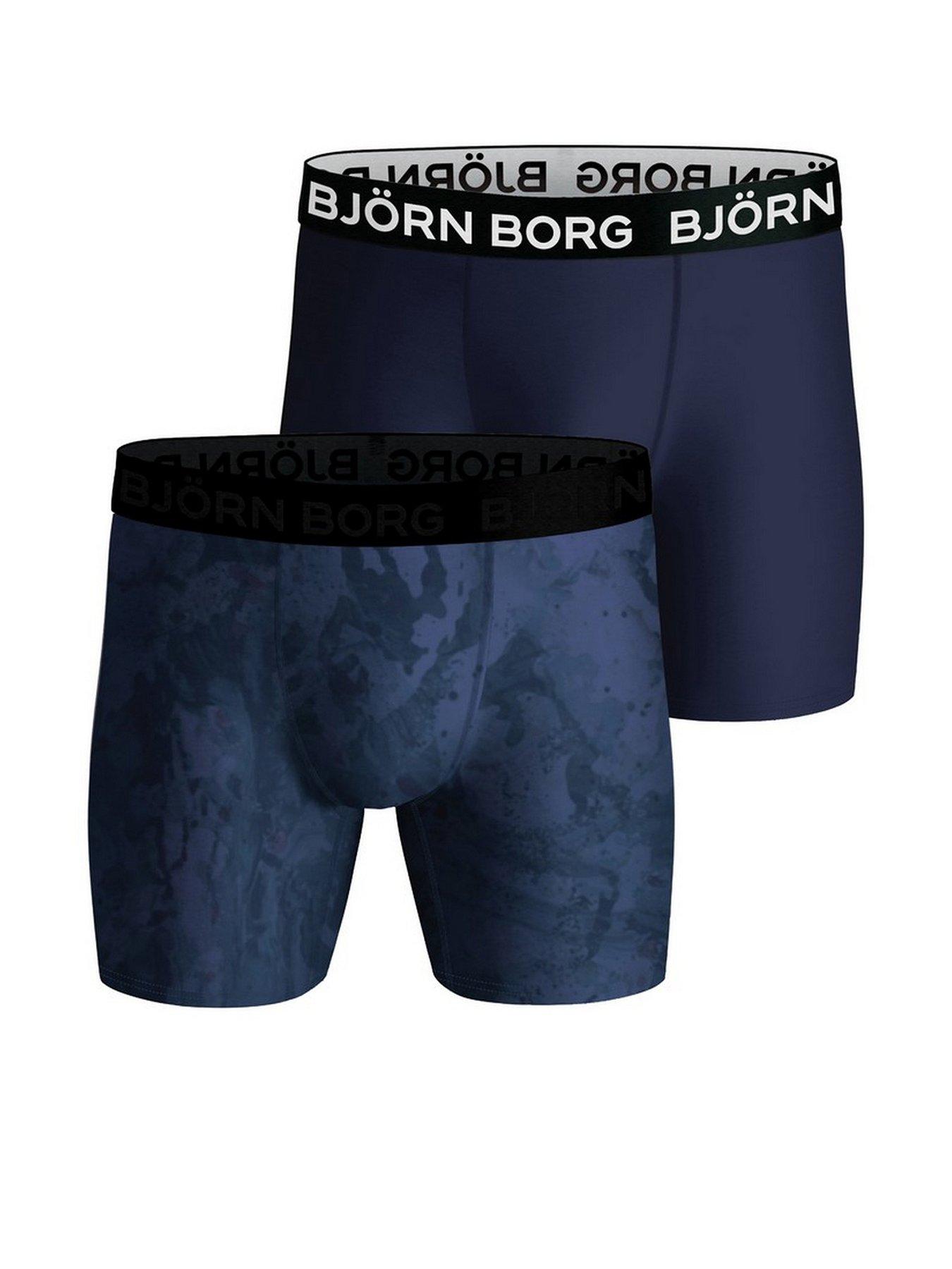 Bjorn Borg Mens Bjorn Borg Premium Cotton Stretch Boxer 2 Pack