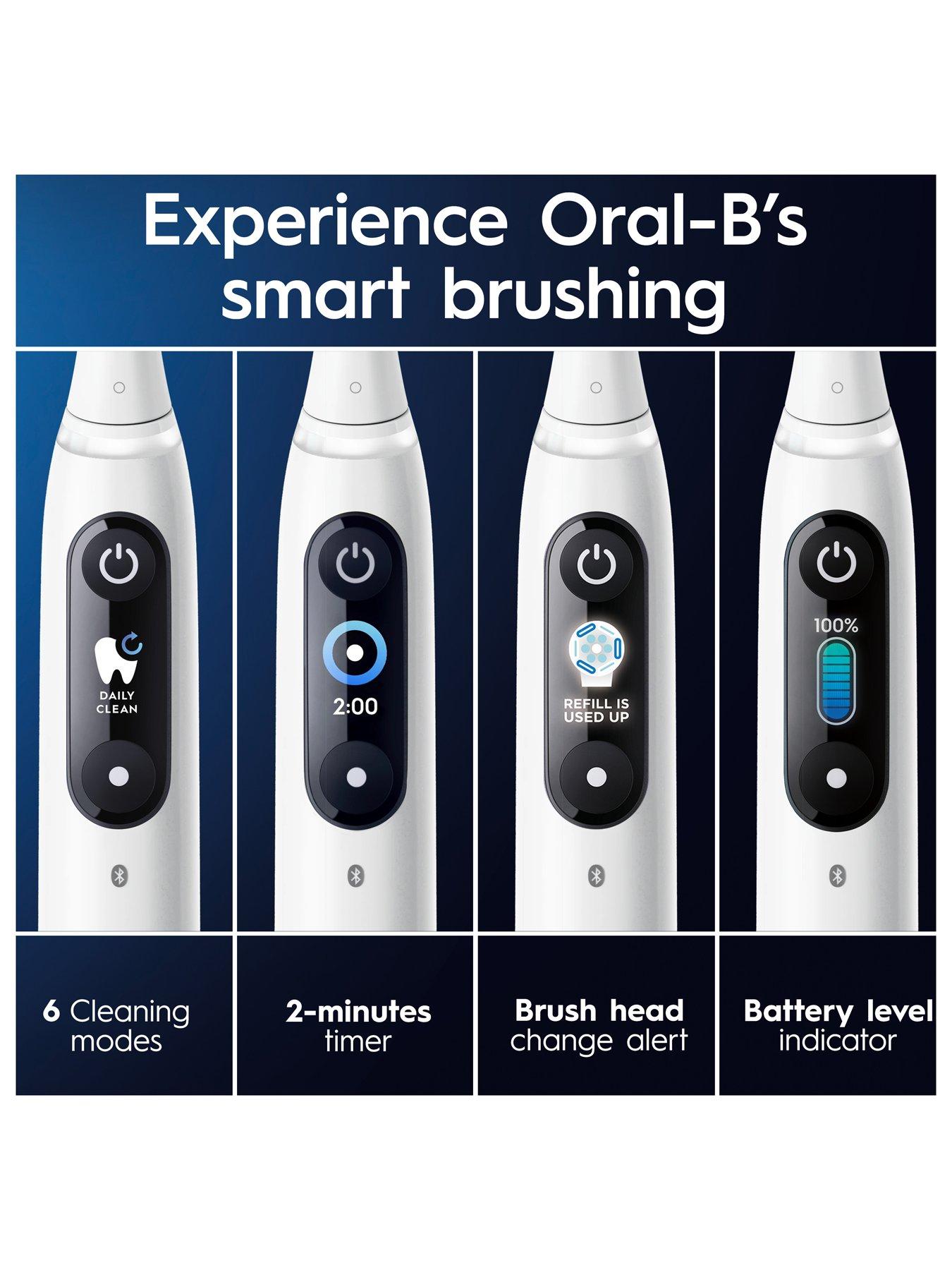  image of oral-b-io8-white-alabaster-amp-black-onyx-duo-pack