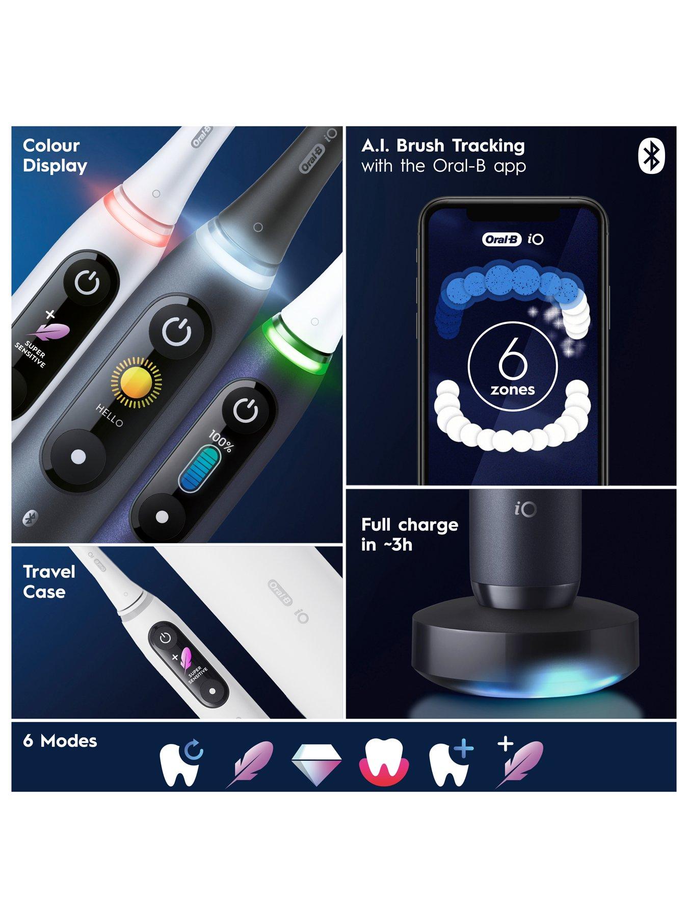  image of oral-b-io8-white-alabaster-amp-black-onyx-duo-pack