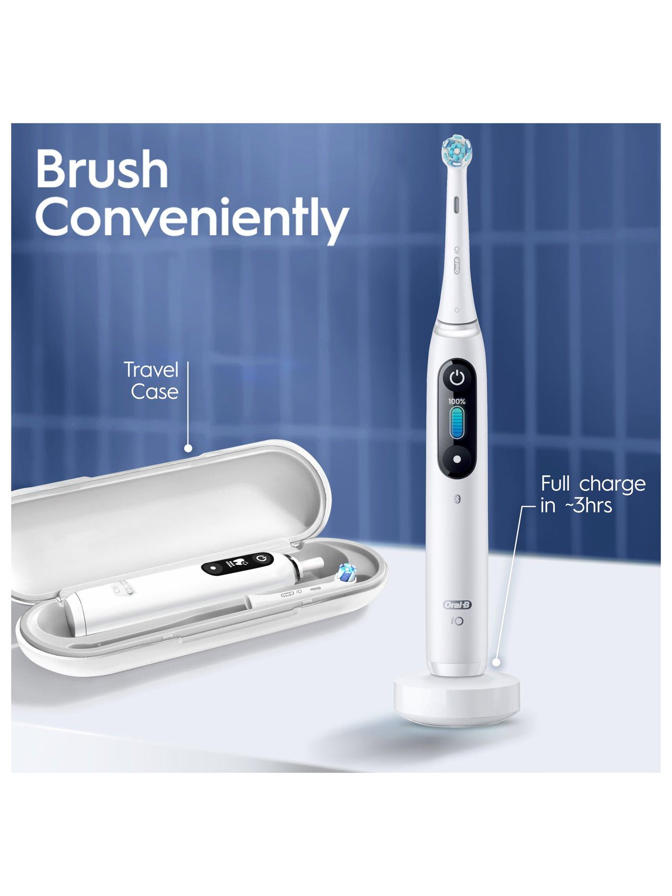  image of oral-b-io8-white-alabaster-amp-black-onyx-duo-pack