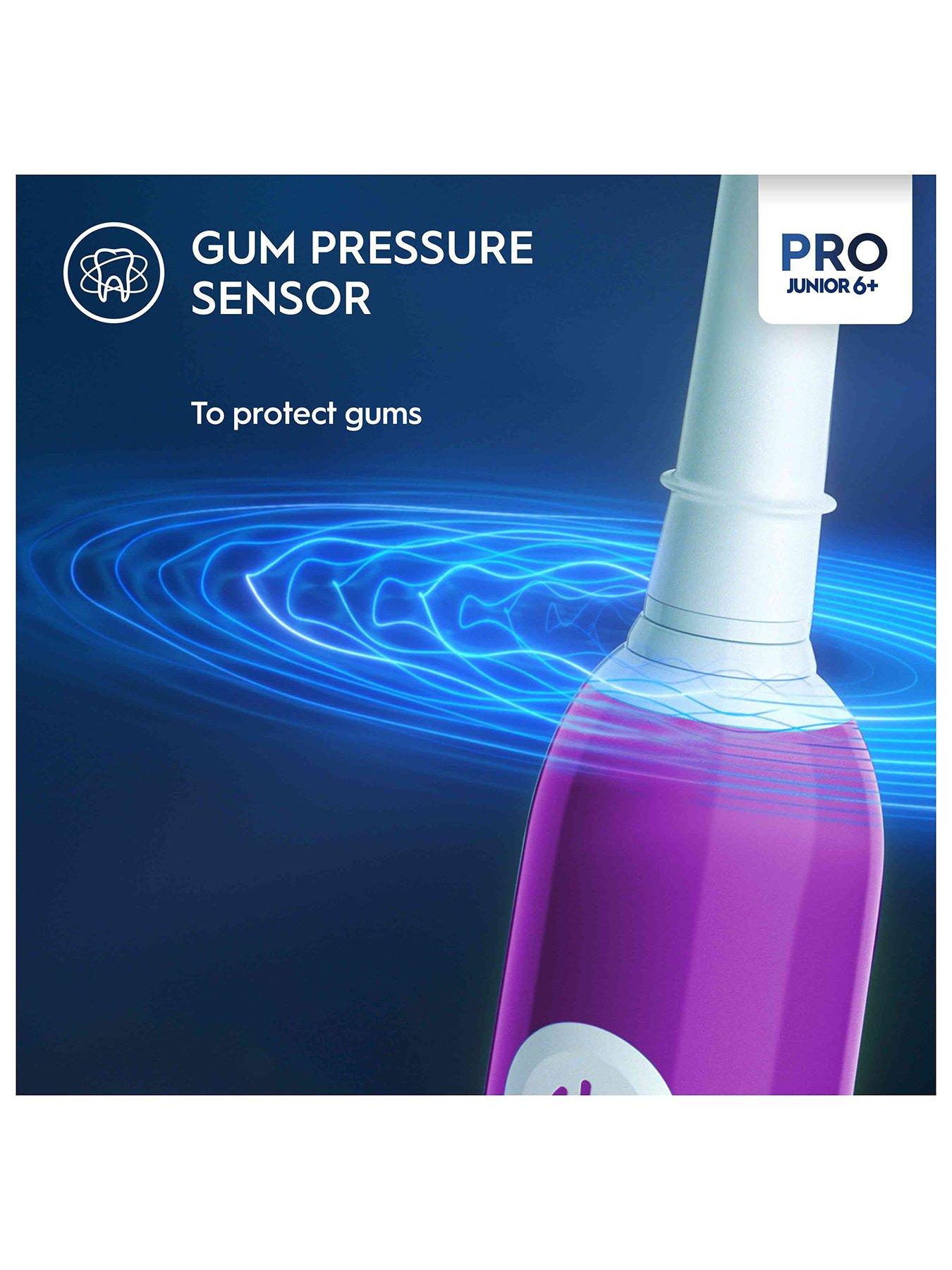  image of oral-b-pro-junior-6-purple-electric-toothbrush