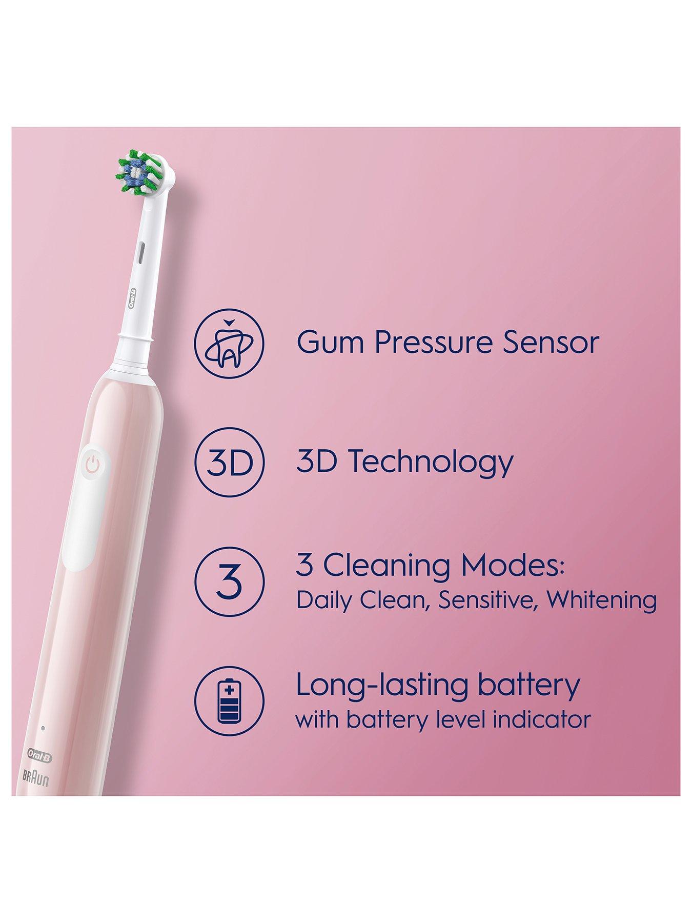  image of oral-b-pro-1-3d-white-pink-3dw-luxe-paste