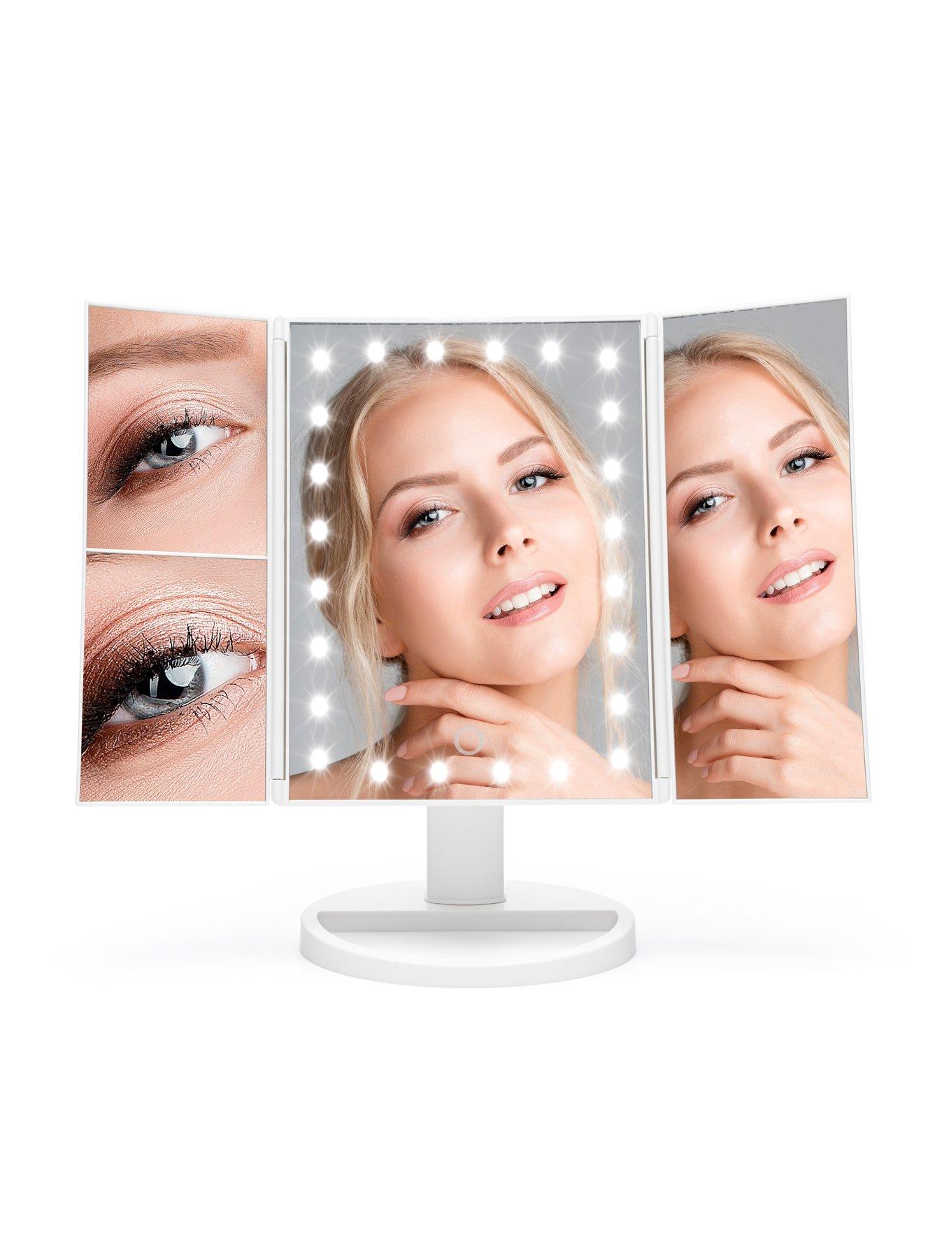  image of rio-24-led-touch-dimmable-cosmetic-mirror-white