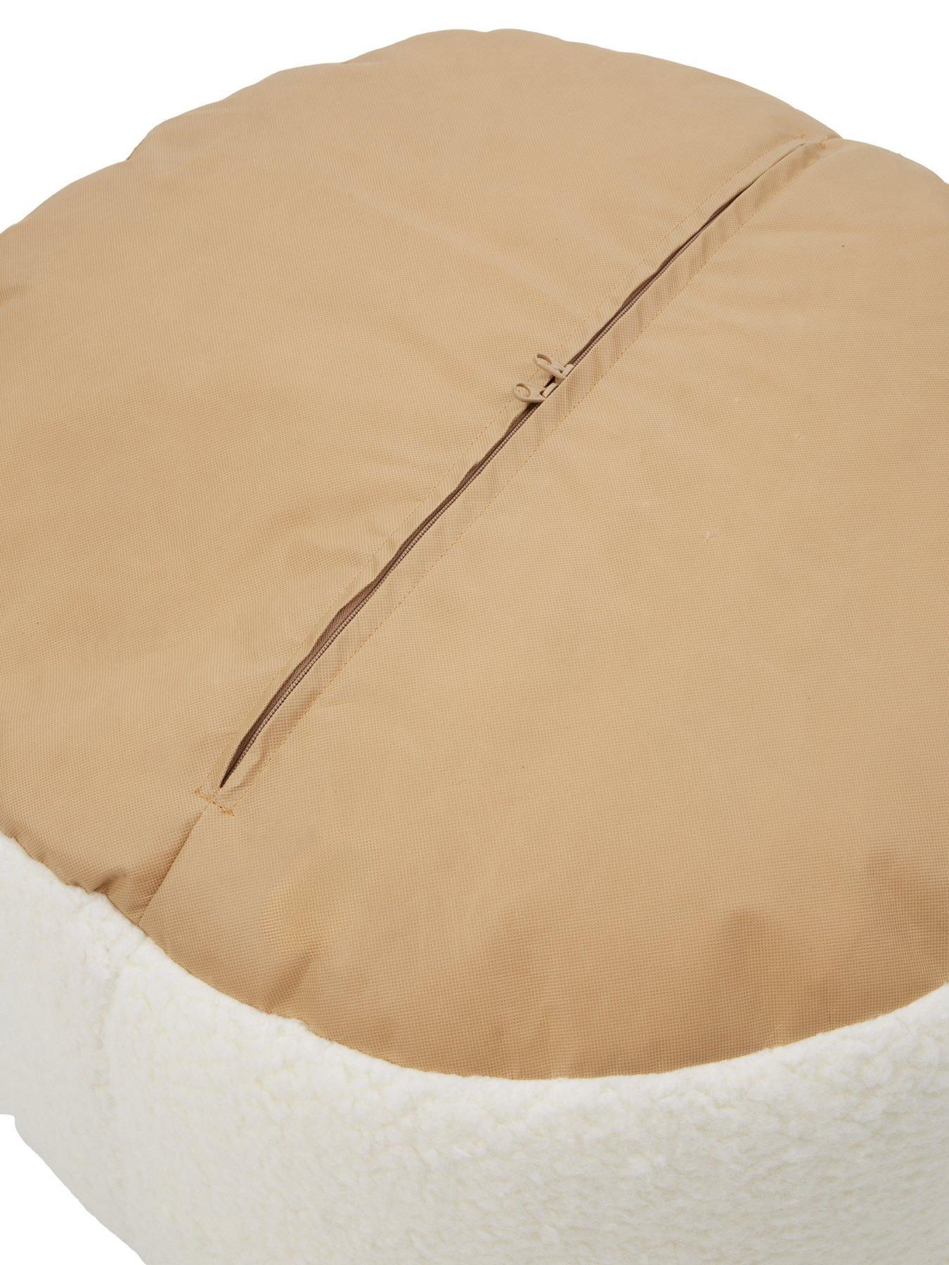  image of kaikoo-boucle-drum-pouffe