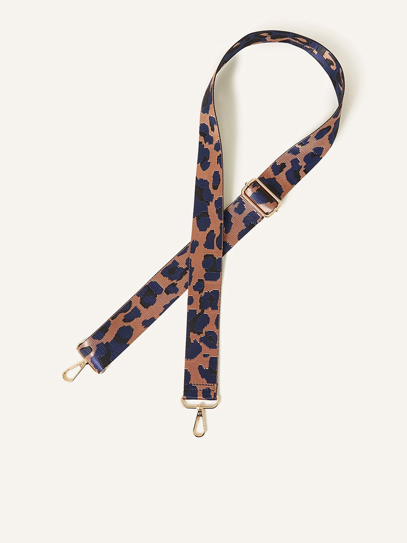 Leopard Print Webbing Bag Strap