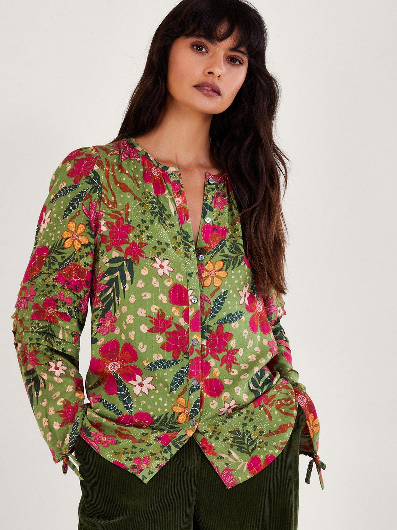 Monsoon Floral Print Blouse | littlewoods.com