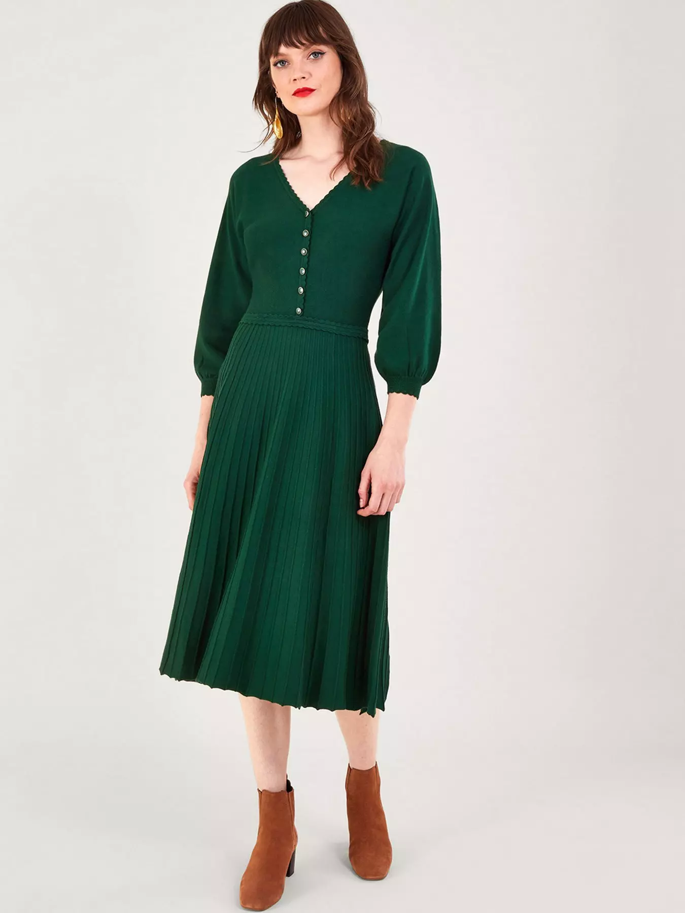 Shop Niamh Blouson Sleeve Blouse in Green