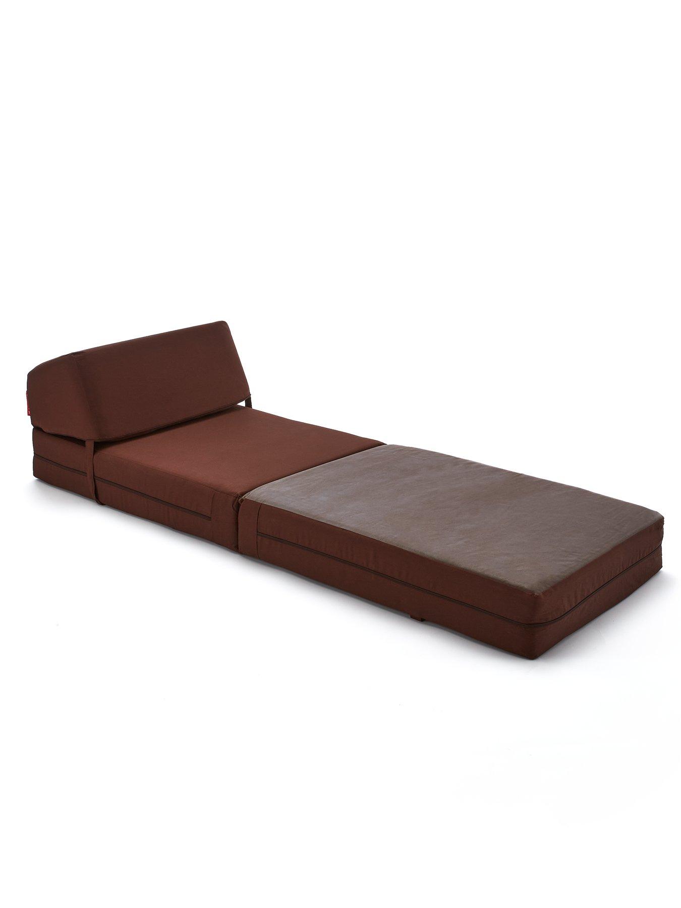 Image 3 of 4 of KAIKOO Single Folding Chair Bed Chocolate