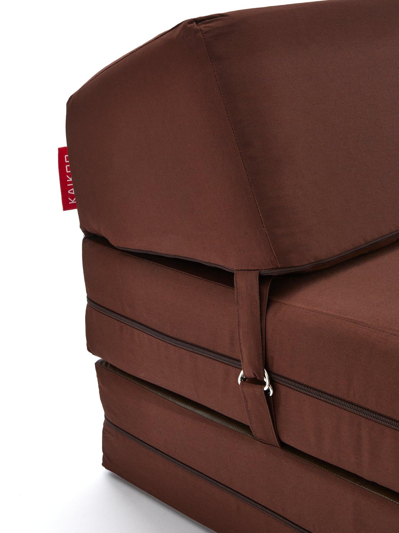Image 4 of 4 of KAIKOO Single Folding Chair Bed Chocolate