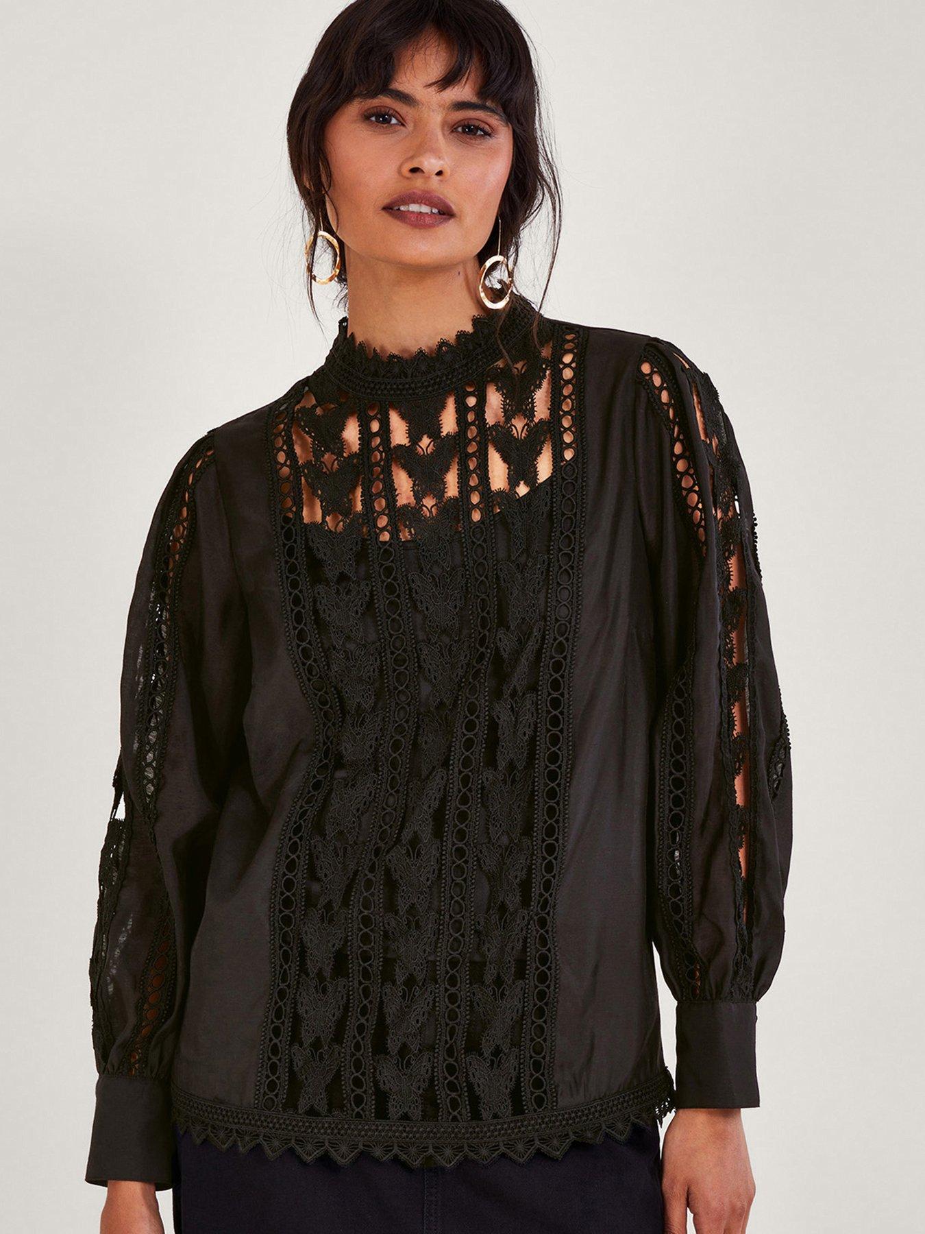 Cybil Lace Blouse Black