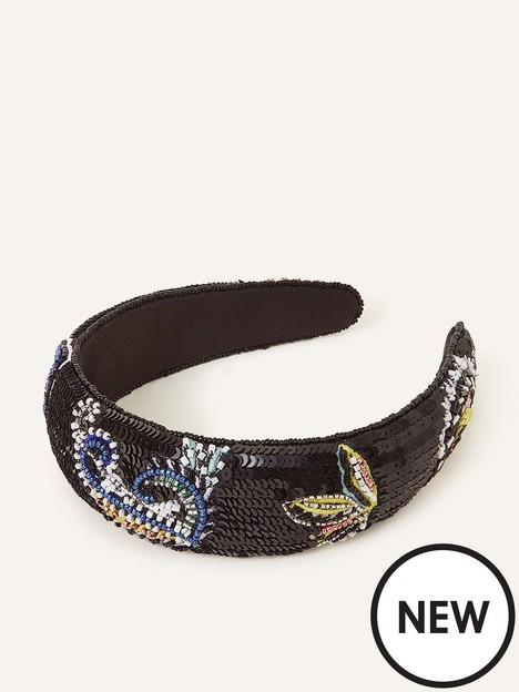 accessorize-paisley-print-beaded-headband