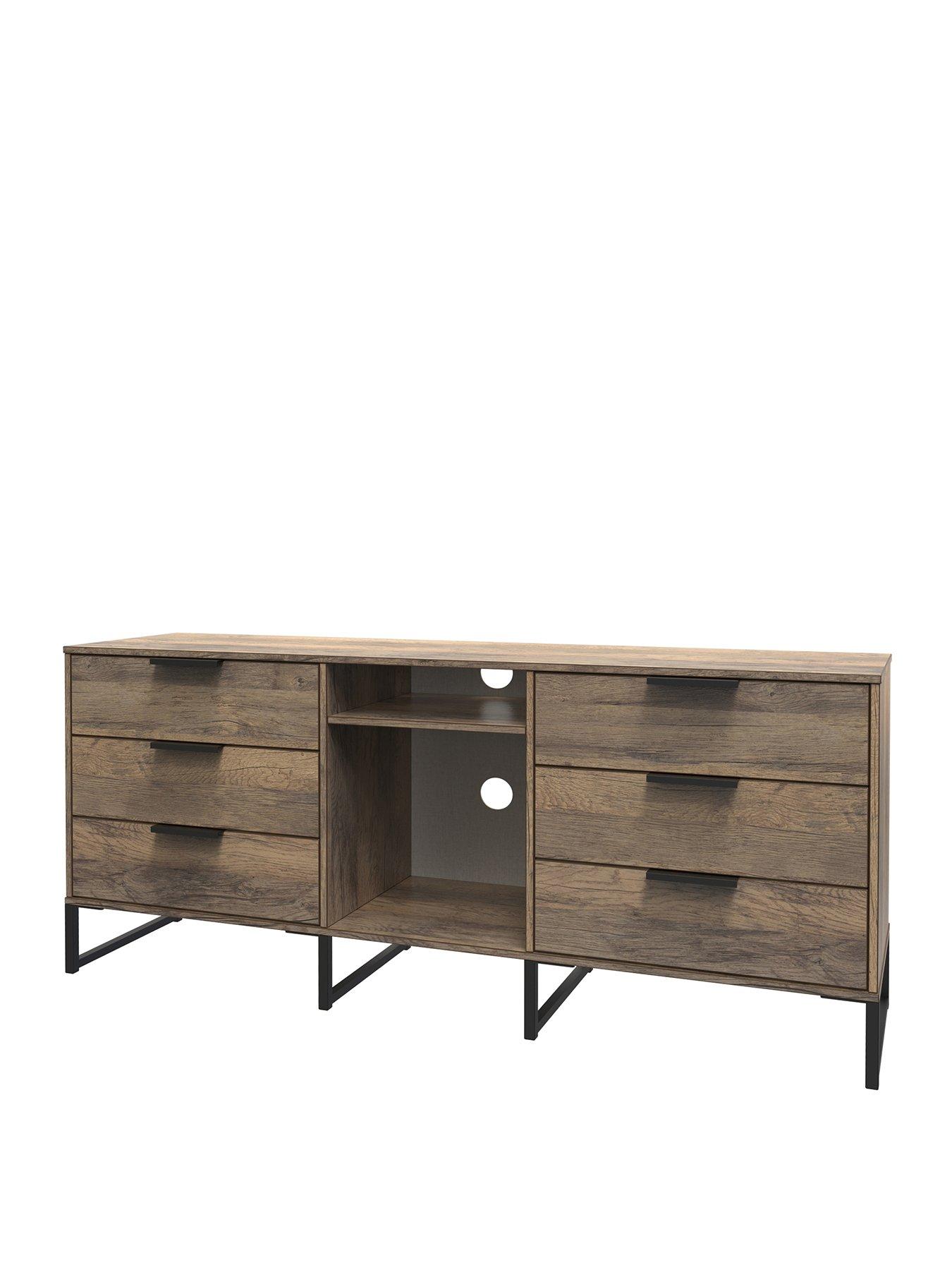  image of swift-emerson-ready-assembled-6-drawer-tv-stand
