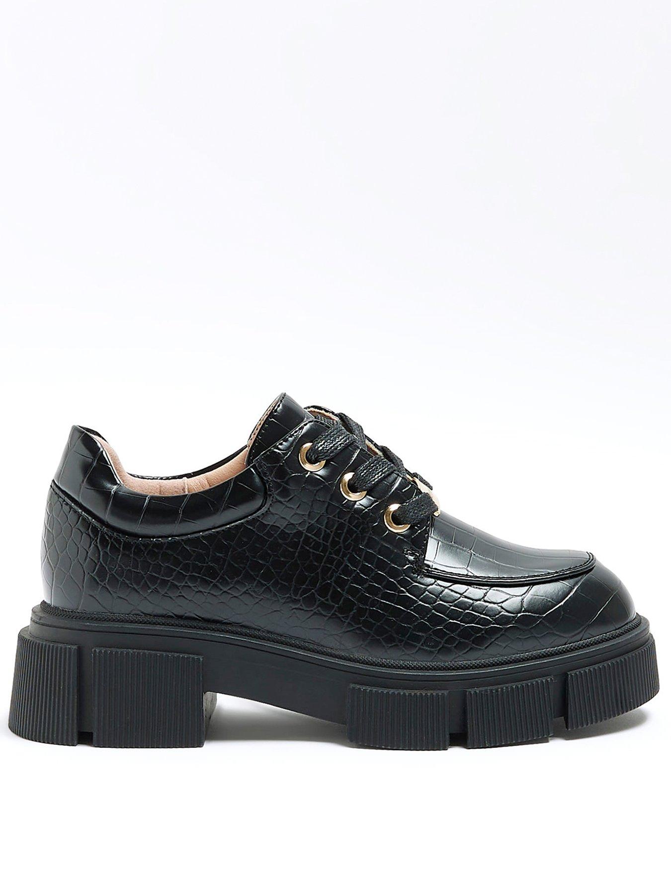 River island store girls black shoes