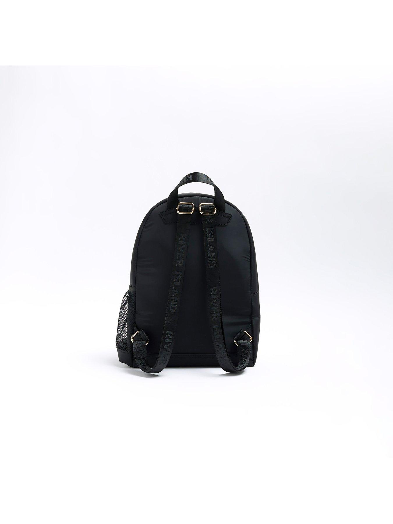 Black backpack cheap river island