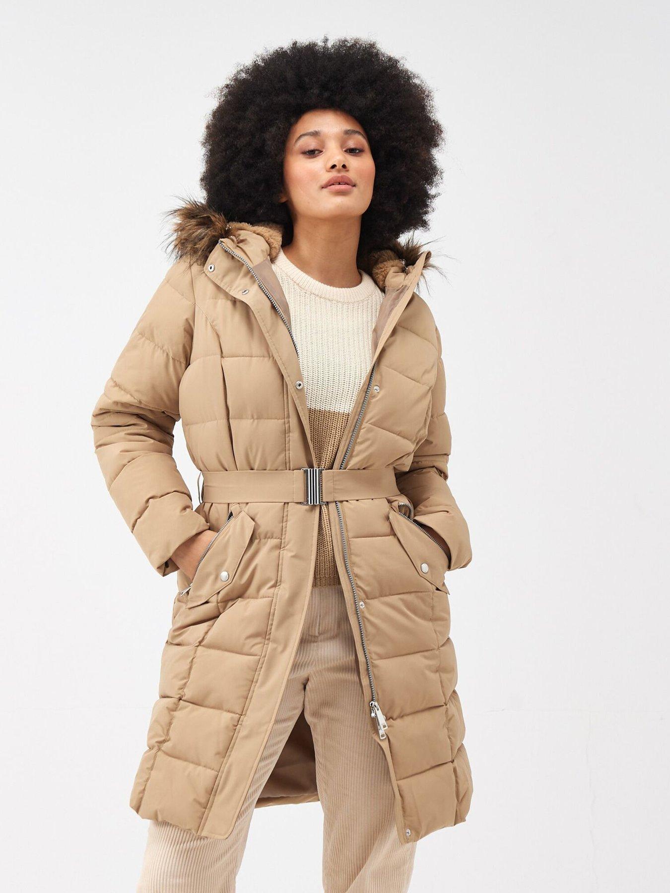 Giovanna Fletcher - Decima Longline Padded Jacket - Light Brown