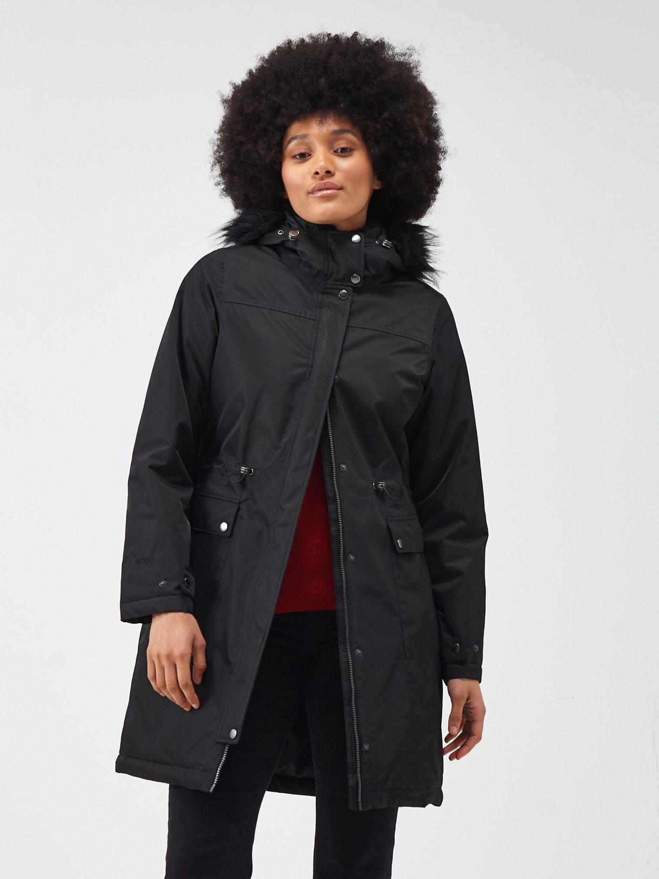 Regatta cheap black parka